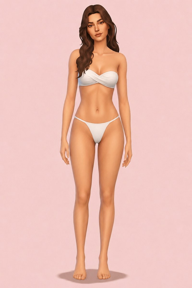 Serena preset & skin W.I.P. custom content (CC) for Sims 4 by miikocc