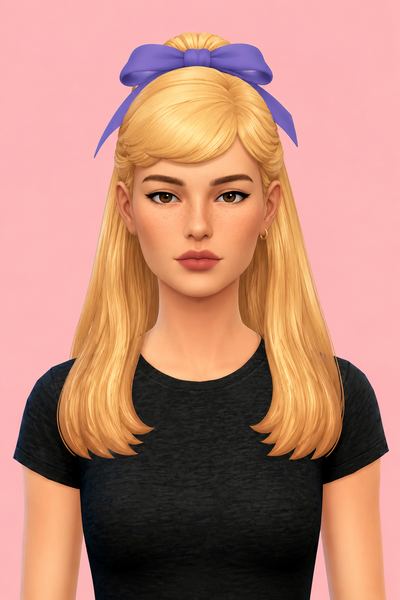 Minako hair 🎀 custom content (CC) for Sims 4 by miikocc