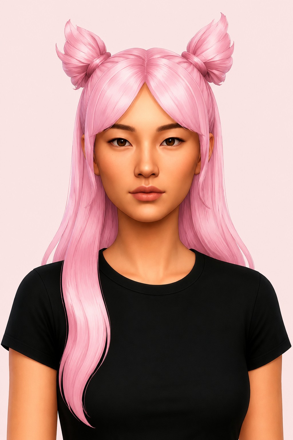 Chibiusa hair🎀 & Fox hair🦊 custom content (CC) for Sims 4 by miikocc