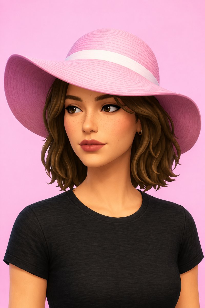 Bianca Hat ~ Bonus Version 2 custom content (CC) for Sims 4 by miikocc