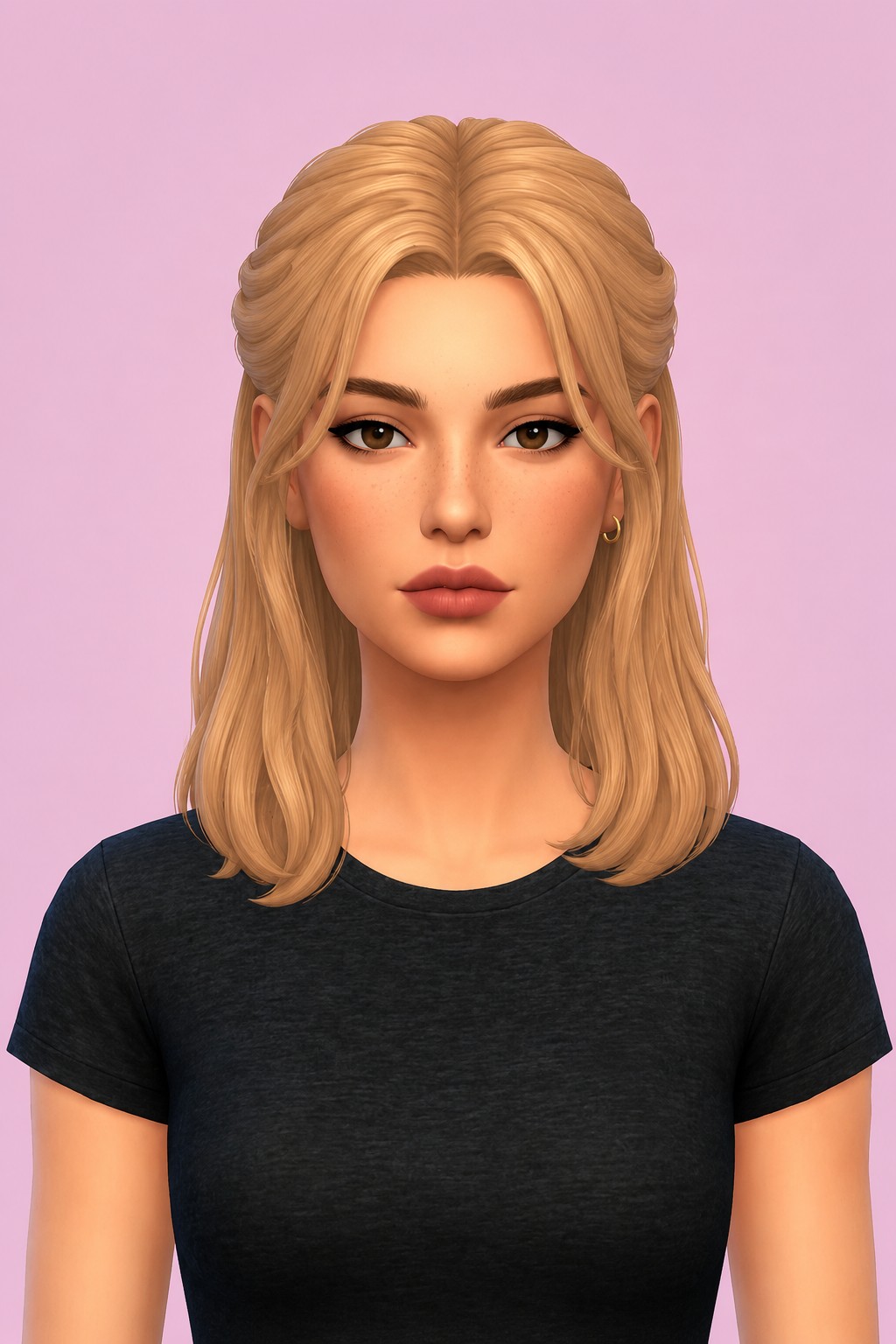 Sophie Hair custom content (CC) for Sims 4 by miikocc