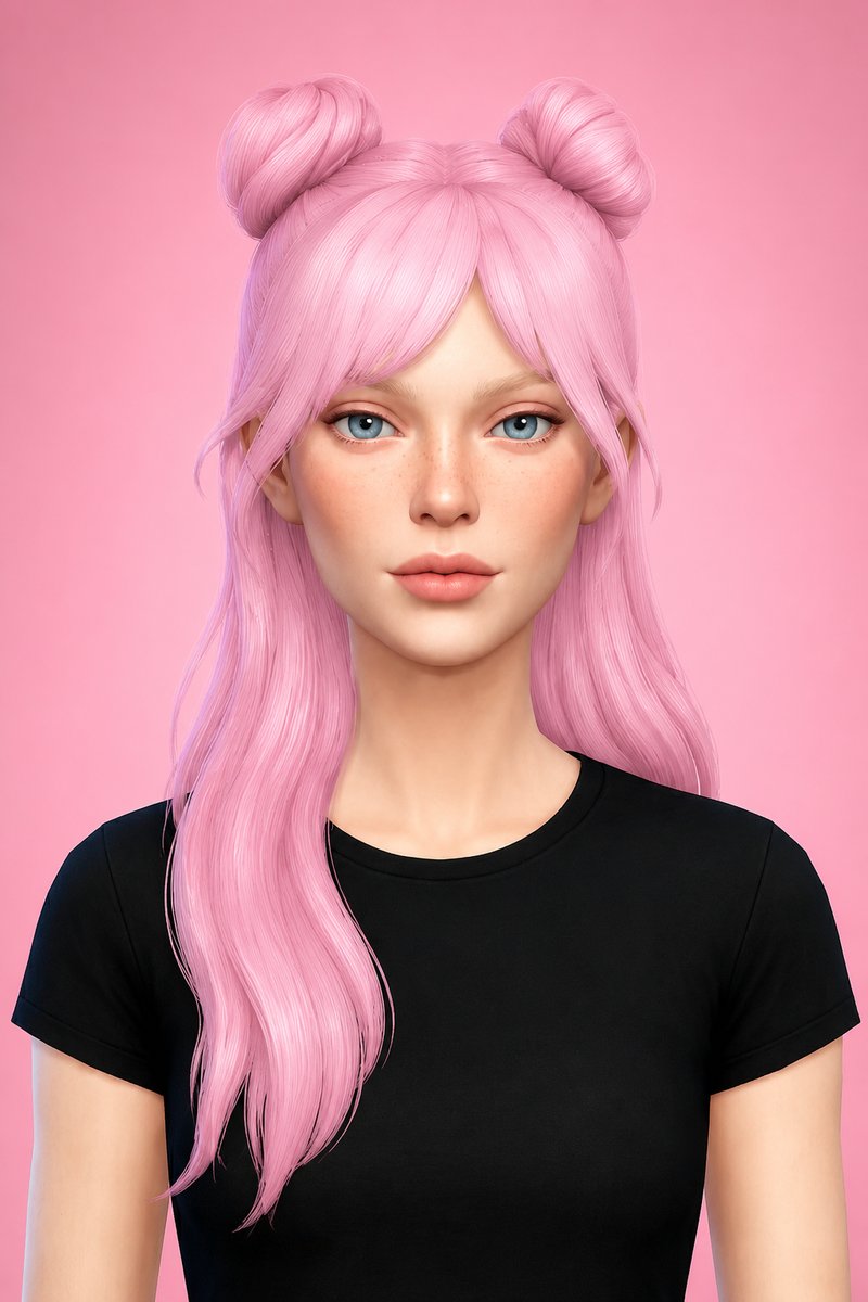 Bonus Hair Swatches custom content (CC) for Sims 4 by miikocc