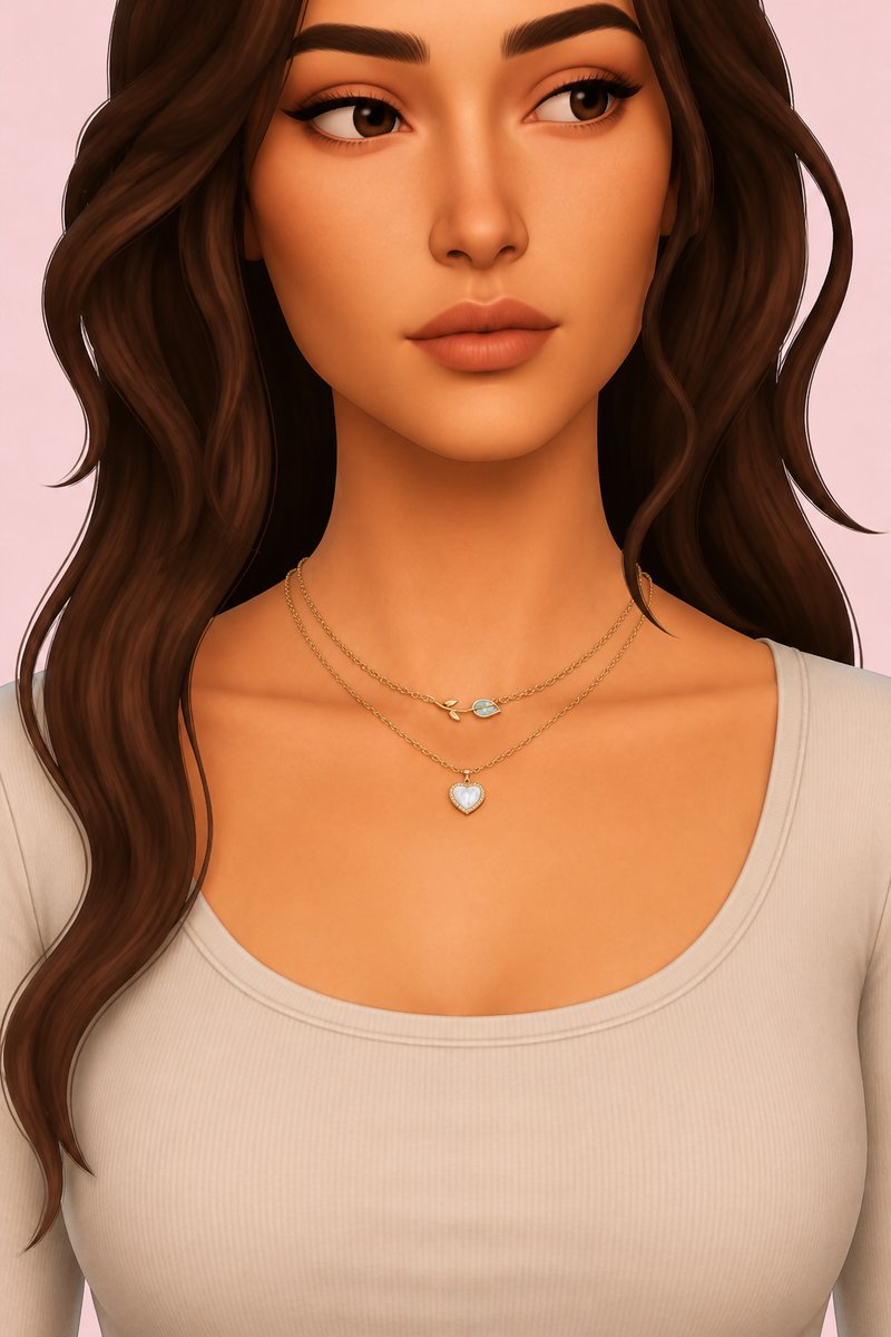 ROSALIE NECKLACE (EARLY ACCESS) custom content (CC) for Sims 4 by simpliciaty