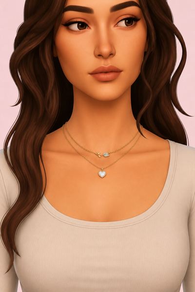 ROSALIE NECKLACE (EARLY ACCESS) custom content (CC) for Sims 4 by simpliciaty