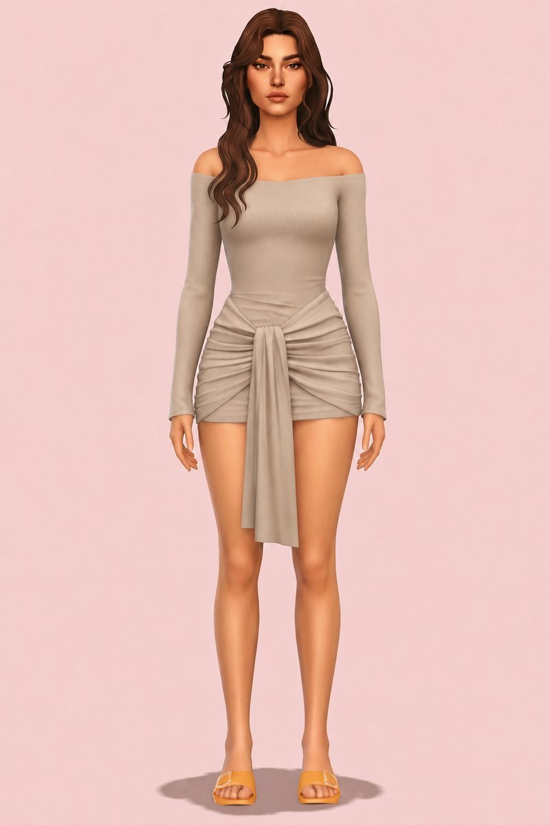 NAYA DRESS (EARLY ACCESS) custom content (CC) for Sims 4 by simpliciaty