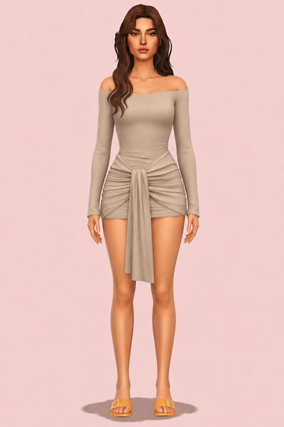 NAYA DRESS (EARLY ACCESS) custom content (CC) for Sims 4 by simpliciaty