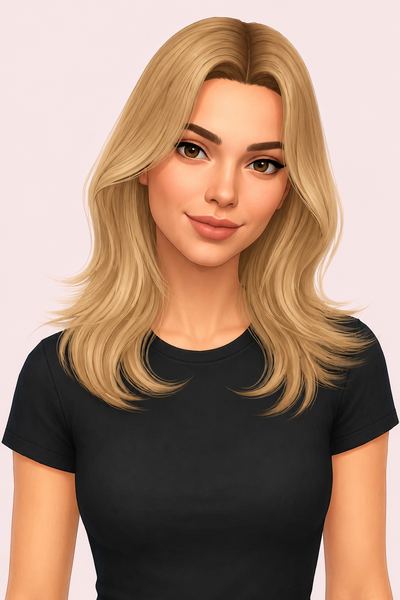 YUNA HAIR (EARLY ACCESS) custom content (CC) for Sims 4 by simpliciaty