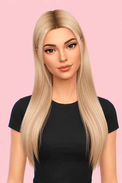 GLACIE HAIR (EARLY ACCESS) custom content (CC) for Sims 4 by simpliciaty
