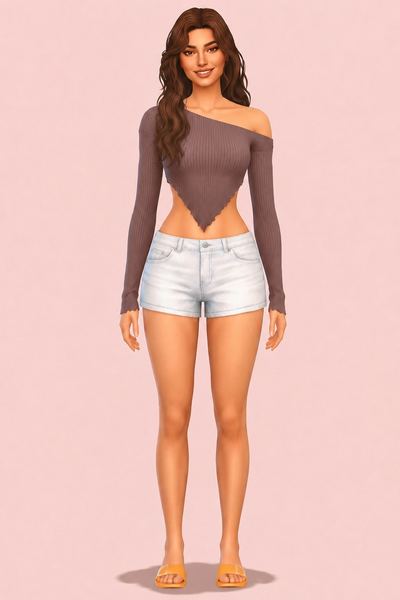 TANYA TOP (EARLY ACCESS) custom content (CC) for Sims 4 by simpliciaty
