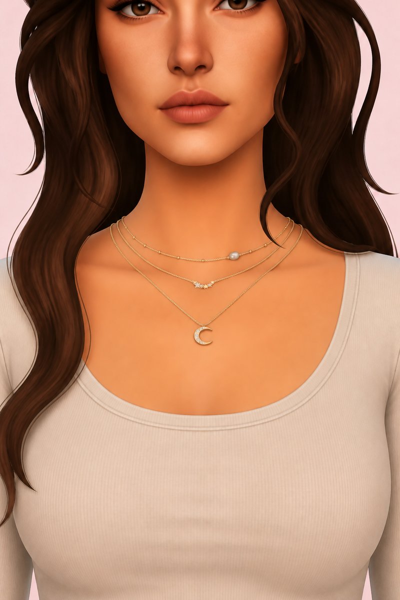 QUINN NECKLACE (EARLY ACCESS) custom content (CC) for Sims 4 by simpliciaty