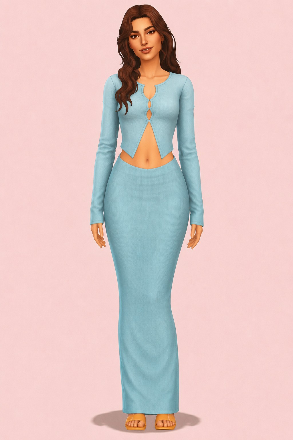 Lianna Full Body custom content (CC) for Sims 4 by simpliciaty