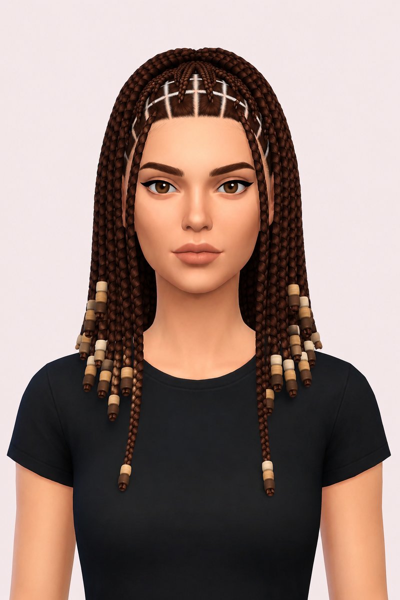 BRIANNA HAIR (EARLY ACCESS) custom content (CC) for Sims 4 by simpliciaty