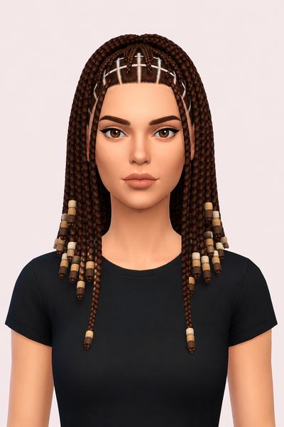 BRIANNA HAIR (EARLY ACCESS) custom content (CC) for Sims 4 by simpliciaty
