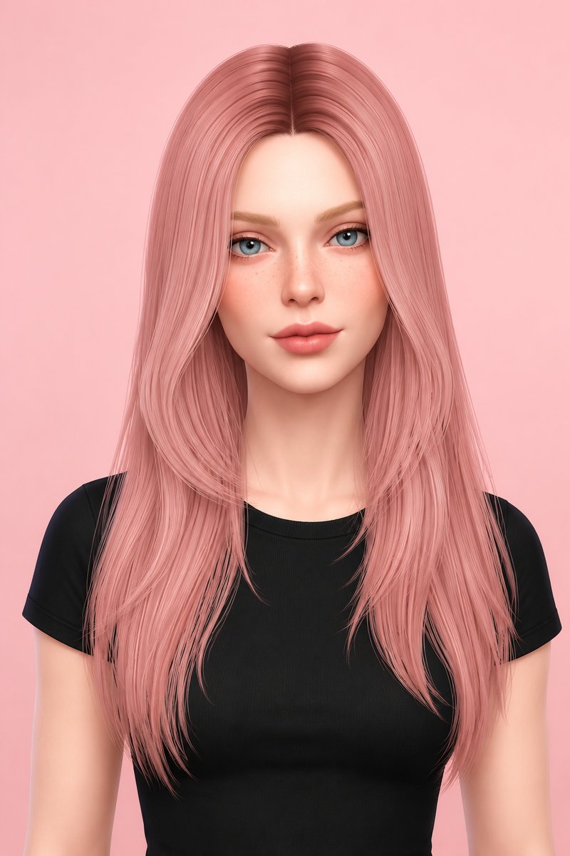 MEGGIE HAIR (EARLY ACCESS) custom content (CC) for Sims 4 by simpliciaty