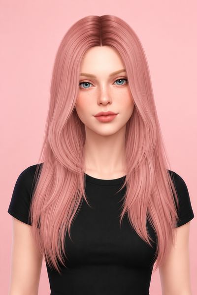 MEGGIE HAIR (EARLY ACCESS) custom content (CC) for Sims 4 by simpliciaty