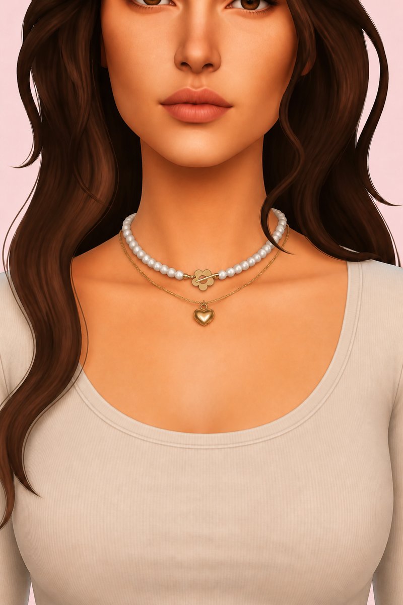 DOTTIE NECKLACE (EARLY ACCESS) custom content (CC) for Sims 4 by simpliciaty