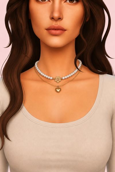 DOTTIE NECKLACE (EARLY ACCESS) custom content (CC) for Sims 4 by simpliciaty