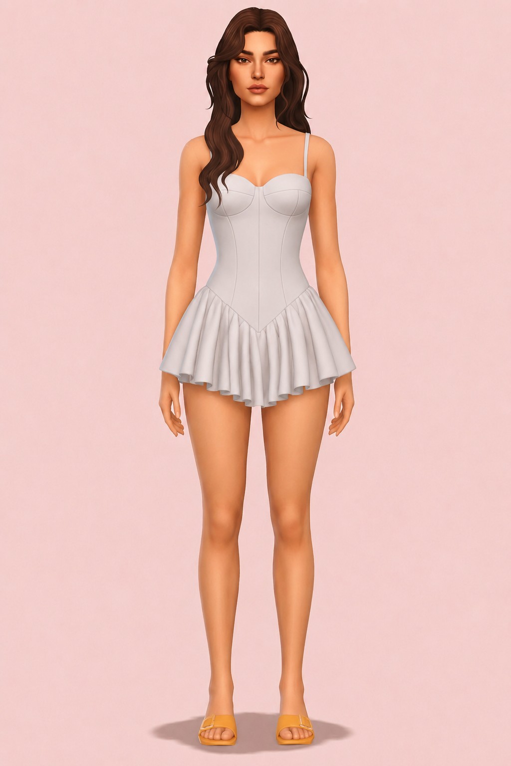 ANGELA DRESS (EARLY ACCESS) custom content (CC) for Sims 4 by simpliciaty