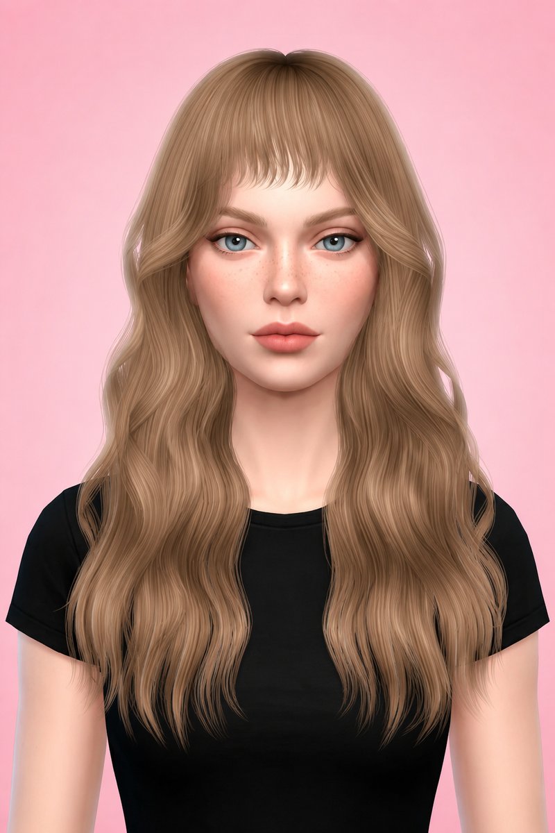 DAKOTA HAIR (EARLY ACCESS) custom content (CC) for Sims 4 by simpliciaty