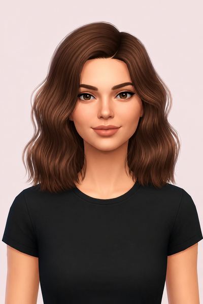 ANNIE HAIR (EARLY ACCESS) custom content (CC) for Sims 4 by simpliciaty