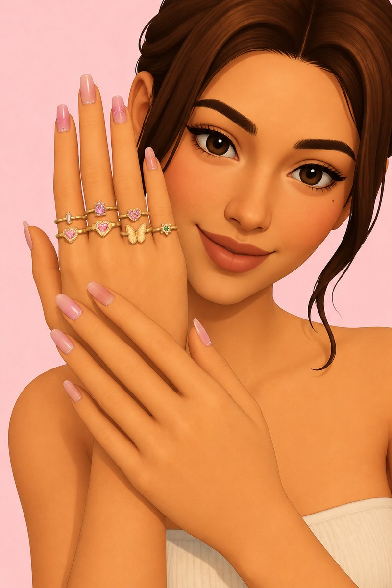 DOLLY RINGS custom content (CC) for Sims 4 by simpliciaty