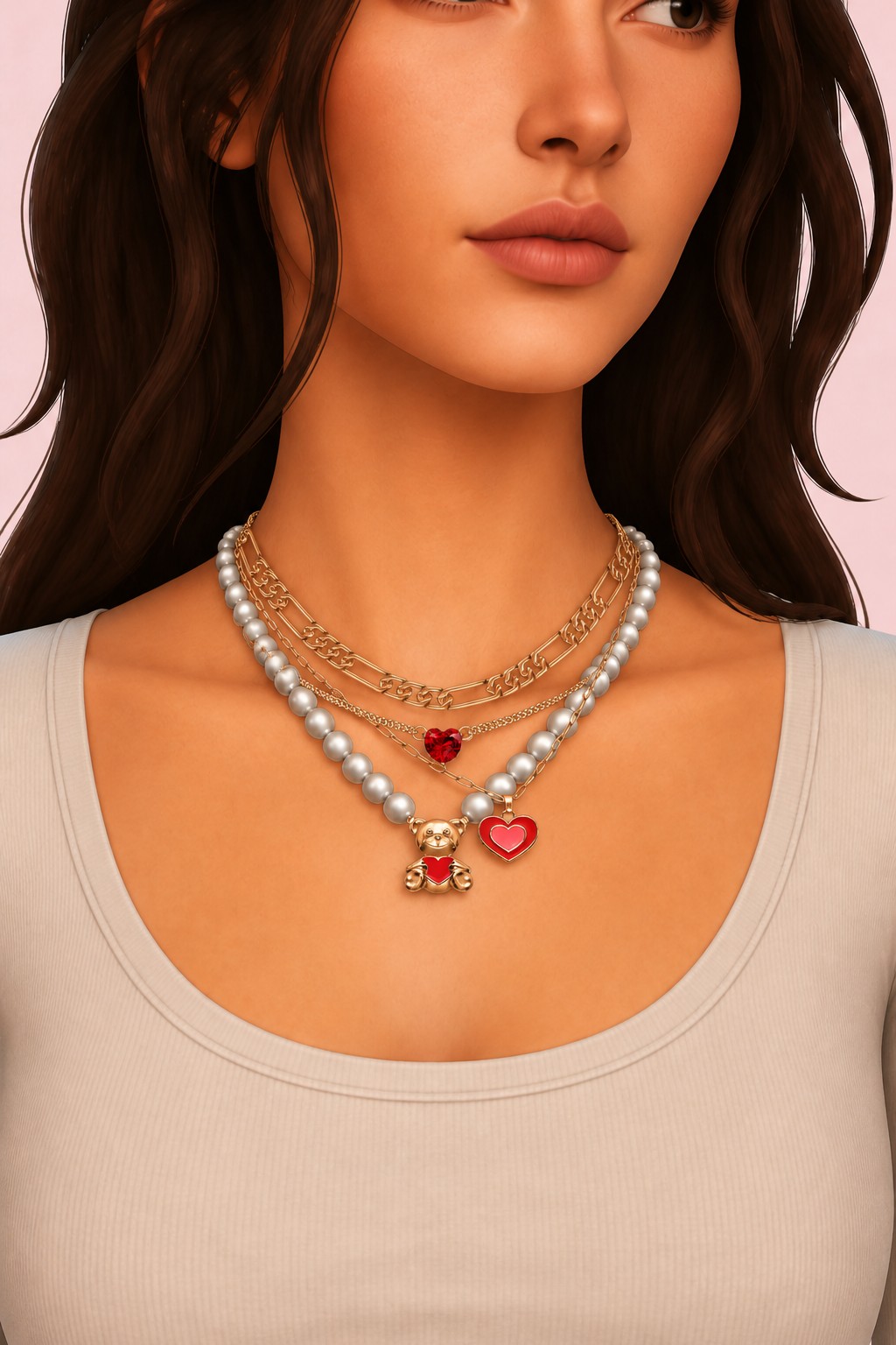 BETSY NECKLACE custom content (CC) for Sims 4 by simpliciaty