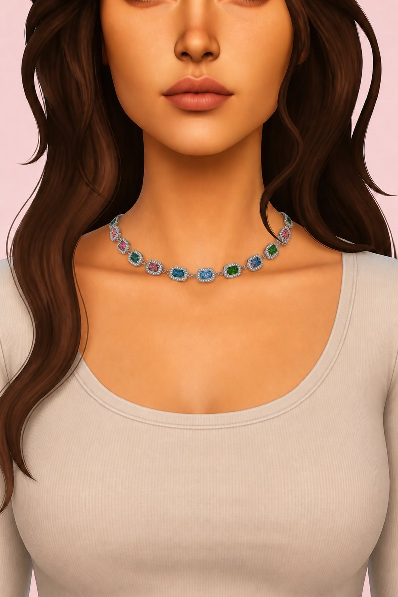 THALIA NECKLACE custom content (CC) for Sims 4 by simpliciaty