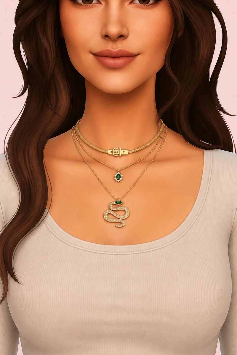 BELINDA NECKLACE custom content (CC) for Sims 4 by simpliciaty