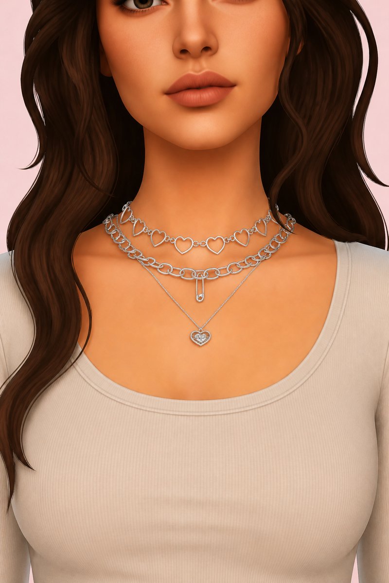 ZOE NECKLACE custom content (CC) for Sims 4 by simpliciaty