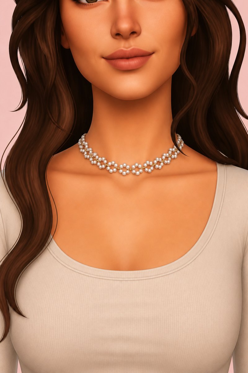 MARGOT NECKLACE custom content (CC) for Sims 4 by simpliciaty
