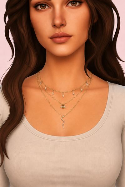 GAIA NECKLACE custom content (CC) for Sims 4 by simpliciaty
