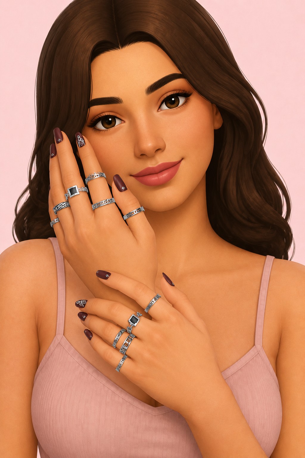 ALEXIA RINGS custom content (CC) for Sims 4 by simpliciaty
