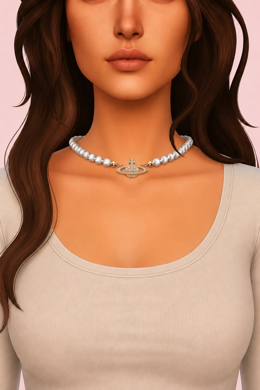 WESTWOOD NECKLACE custom content (CC) for Sims 4 by simpliciaty