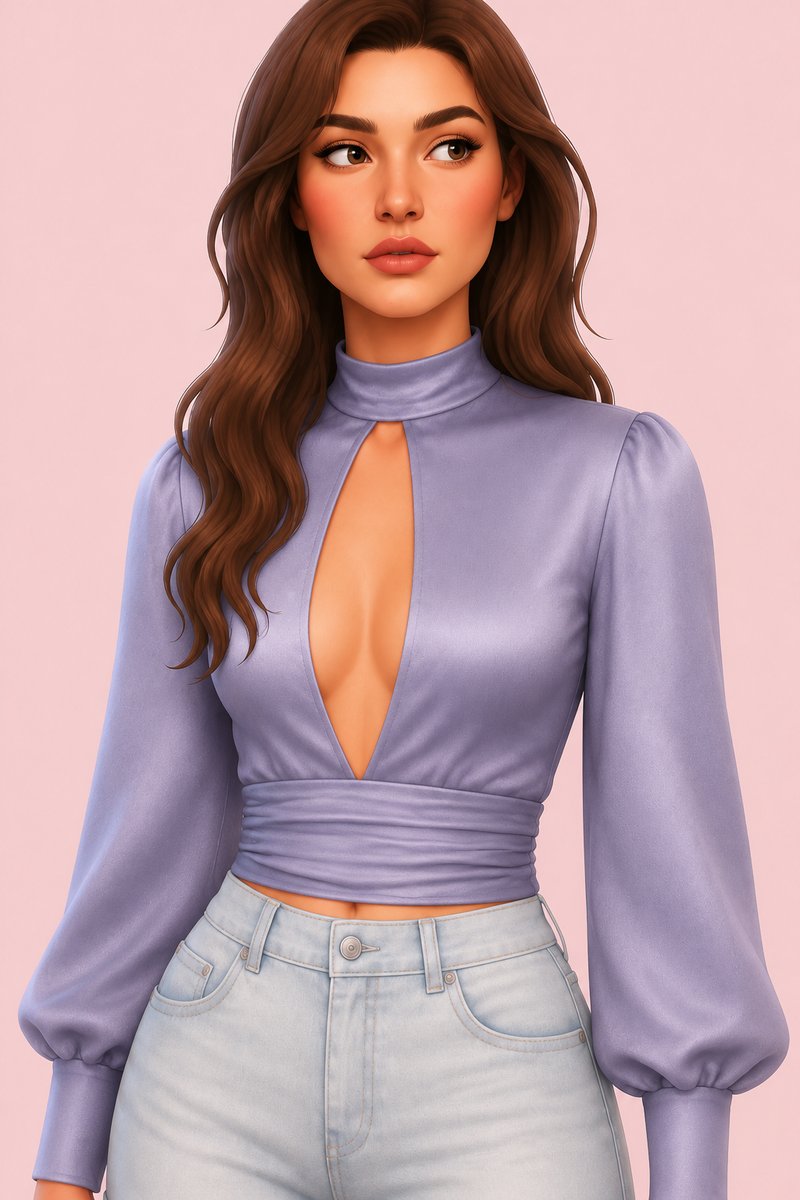 IRIS TOP custom content (CC) for Sims 4 by simpliciaty