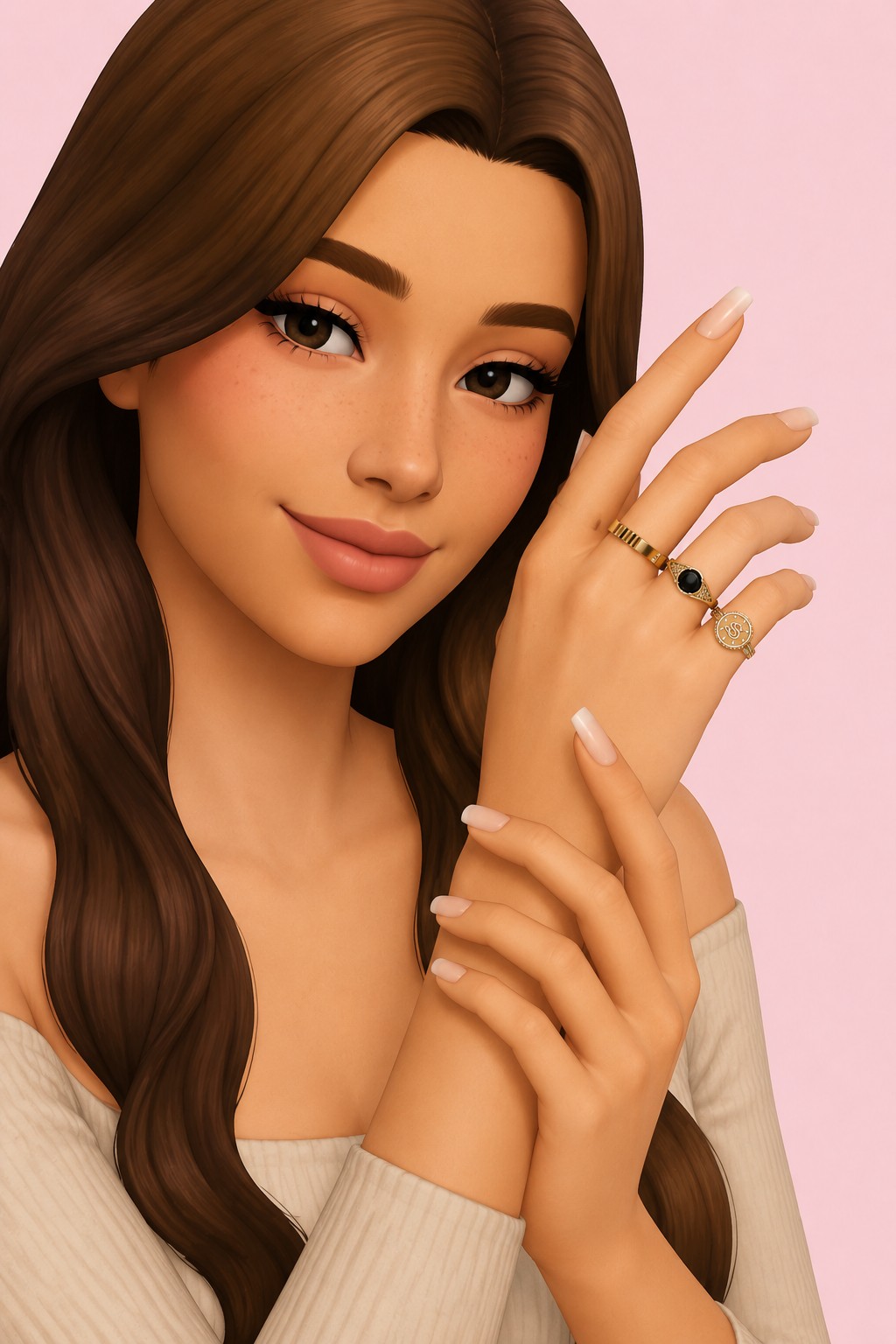 VALE RINGS custom content (CC) for Sims 4 by simpliciaty