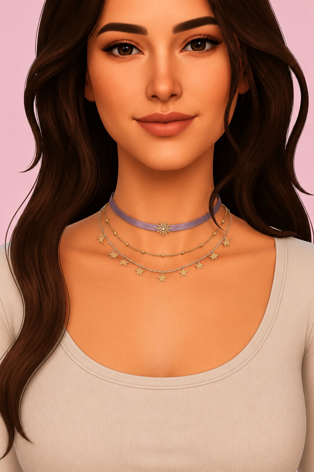 ZORYA NECKLACE custom content (CC) for Sims 4 by simpliciaty