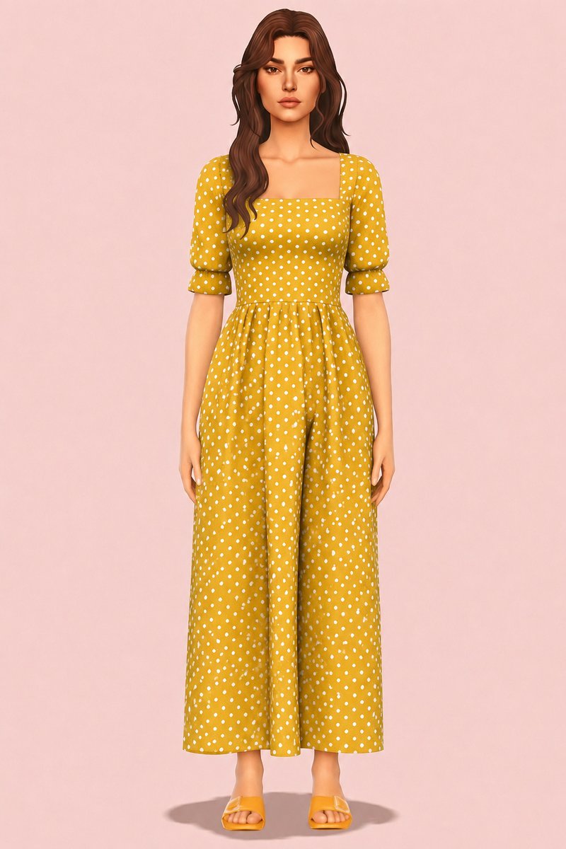 CAMILLE DRESS custom content (CC) for Sims 4 by simpliciaty