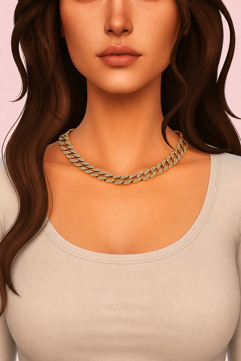 EMMA NECKLACE custom content (CC) for Sims 4 by simpliciaty