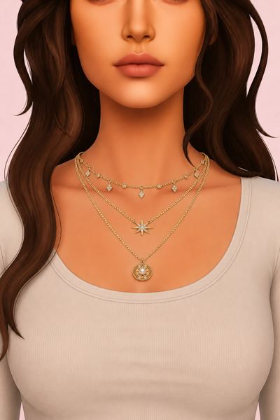 DIANA NECKLACE custom content (CC) for Sims 4 by simpliciaty