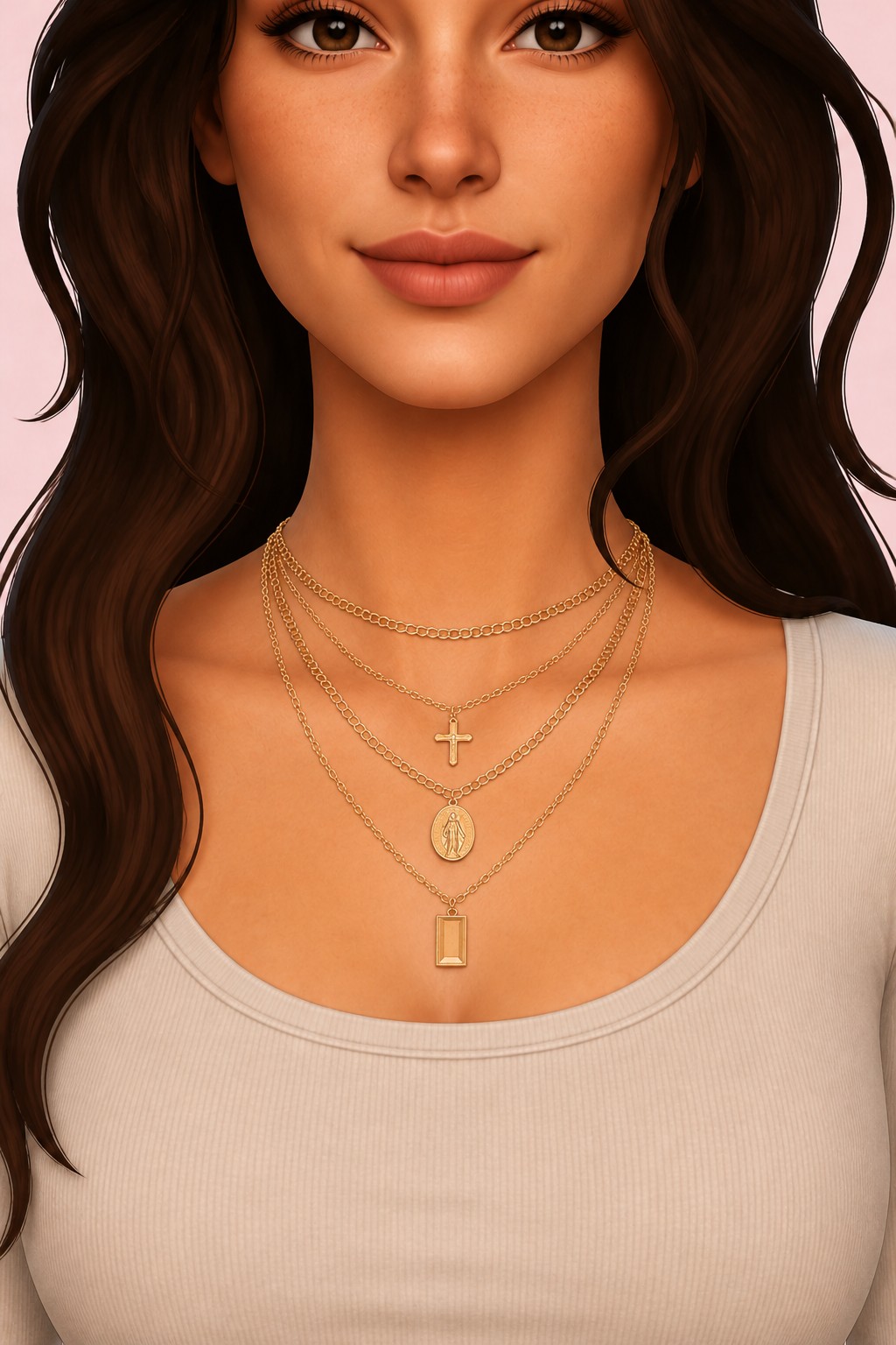 ZURIEL NECKLACE custom content (CC) for Sims 4 by simpliciaty
