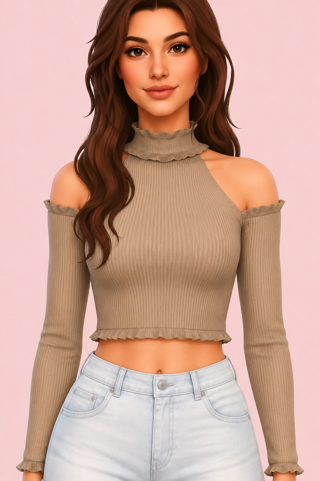 NILEY TOP custom content (CC) for Sims 4 by simpliciaty