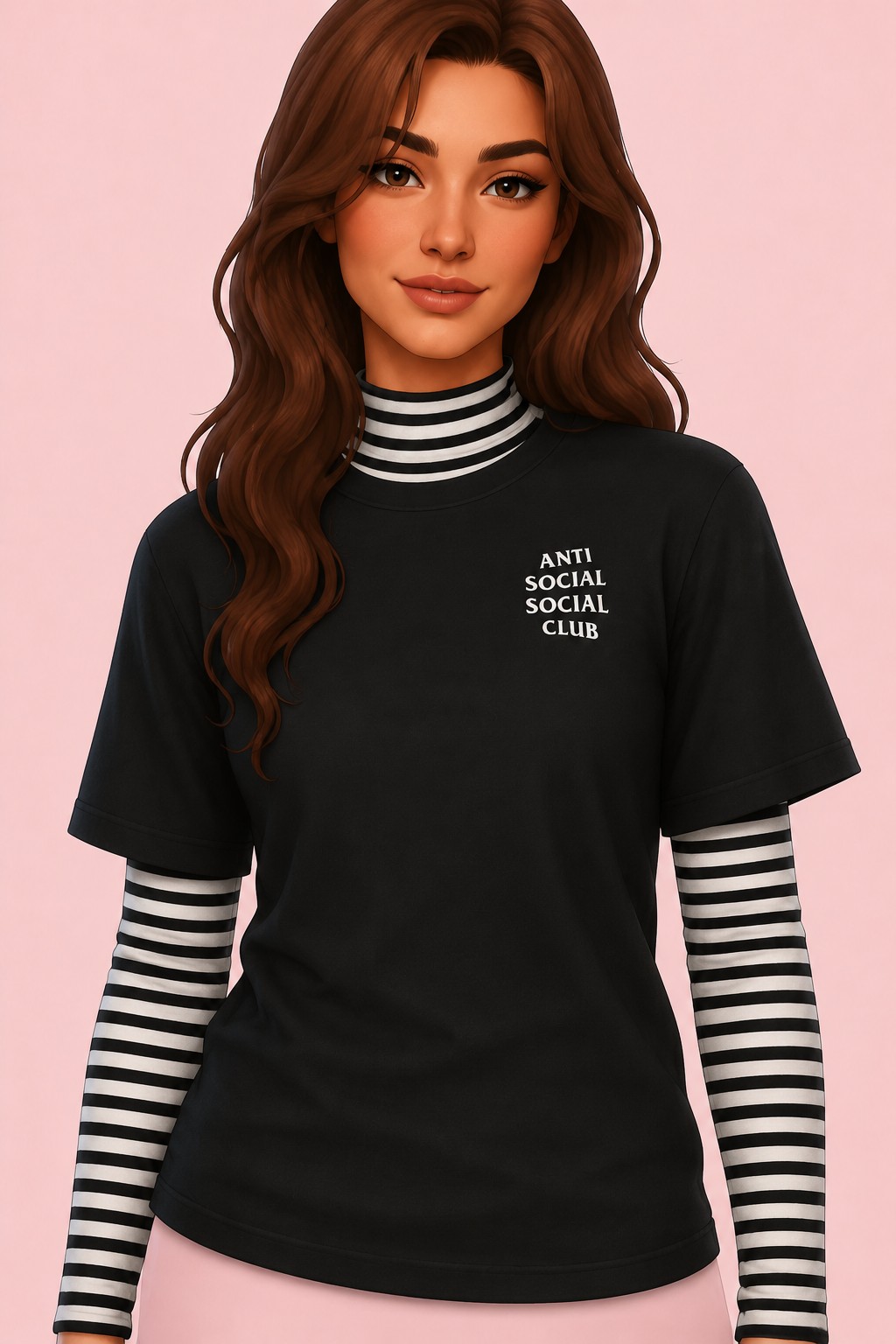 ULZZANG TOP custom content (CC) for Sims 4 by simpliciaty