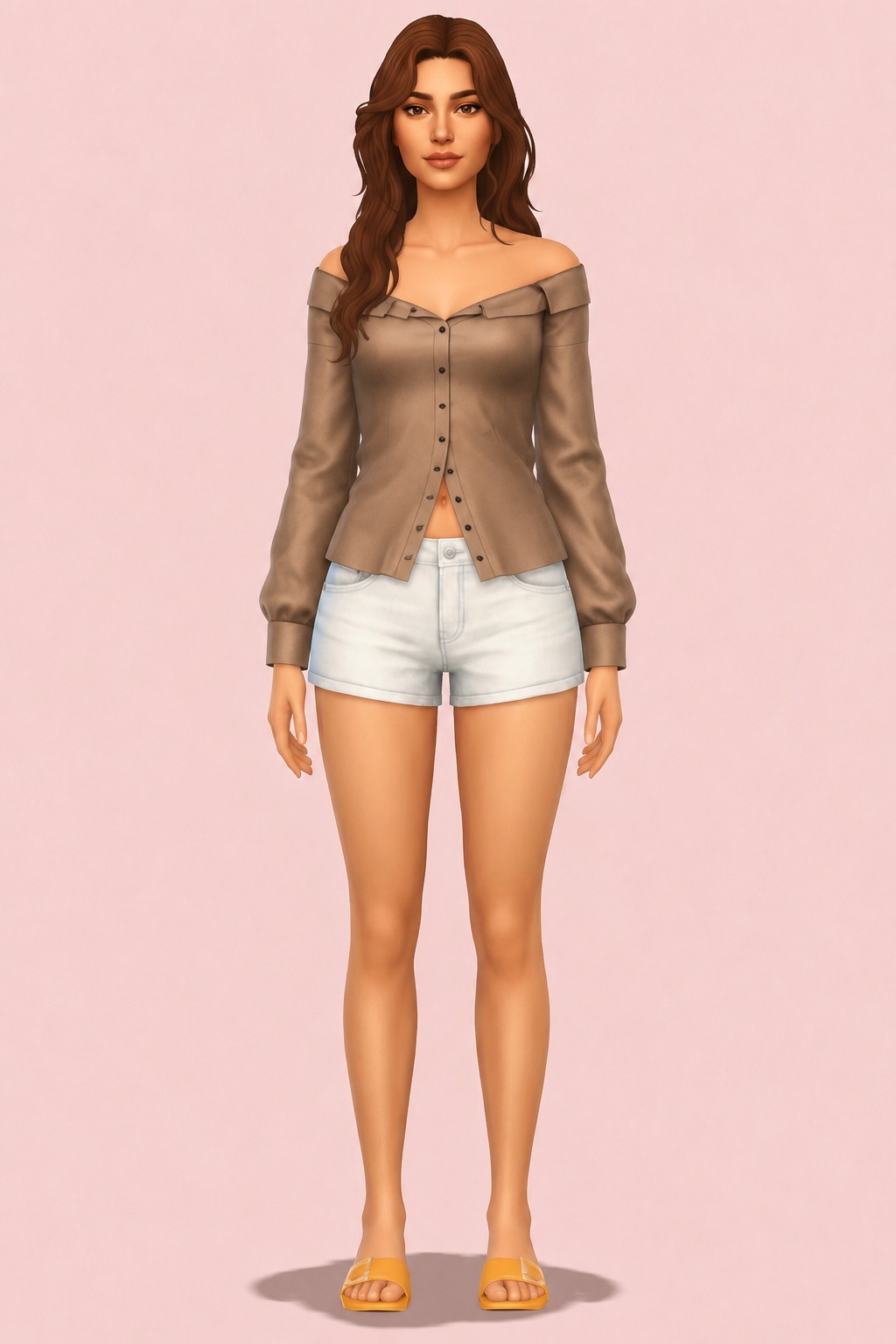 ELISA TOP custom content (CC) for Sims 4 by simpliciaty