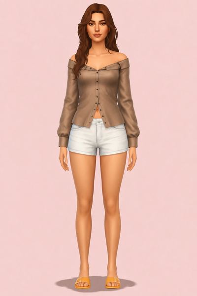 ELISA TOP custom content (CC) for Sims 4 by simpliciaty