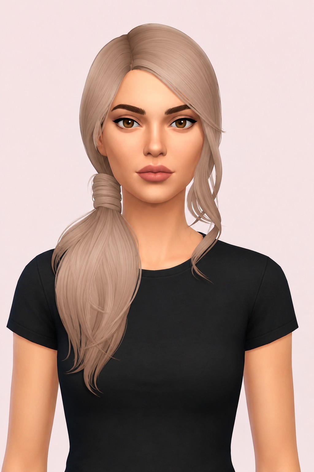 IVORY HAIR + OMBRES custom content (CC) for Sims 4 by simpliciaty