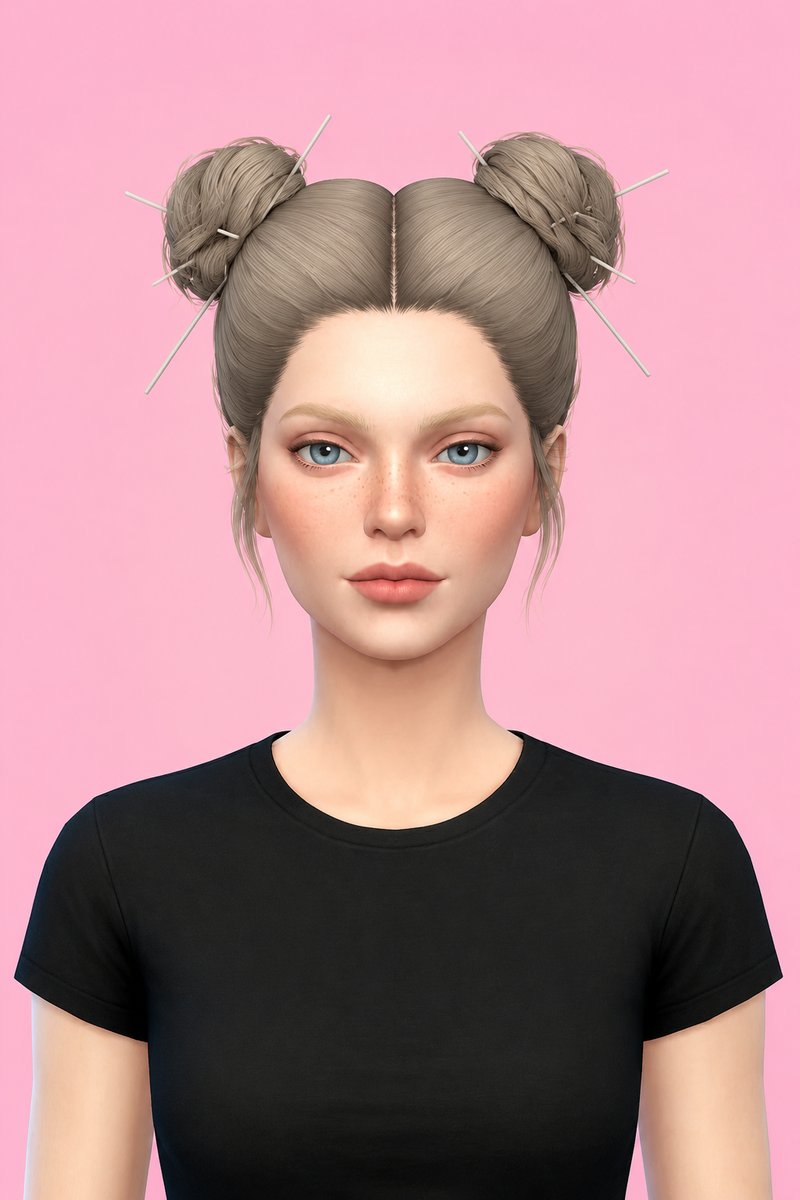 SAYA HAIR custom content (CC) for Sims 4 by simpliciaty