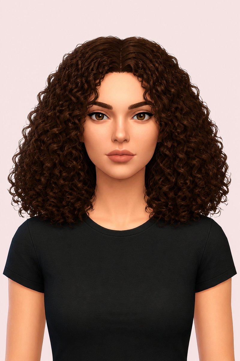 LUNA HAIR custom content (CC) for Sims 4 by simpliciaty