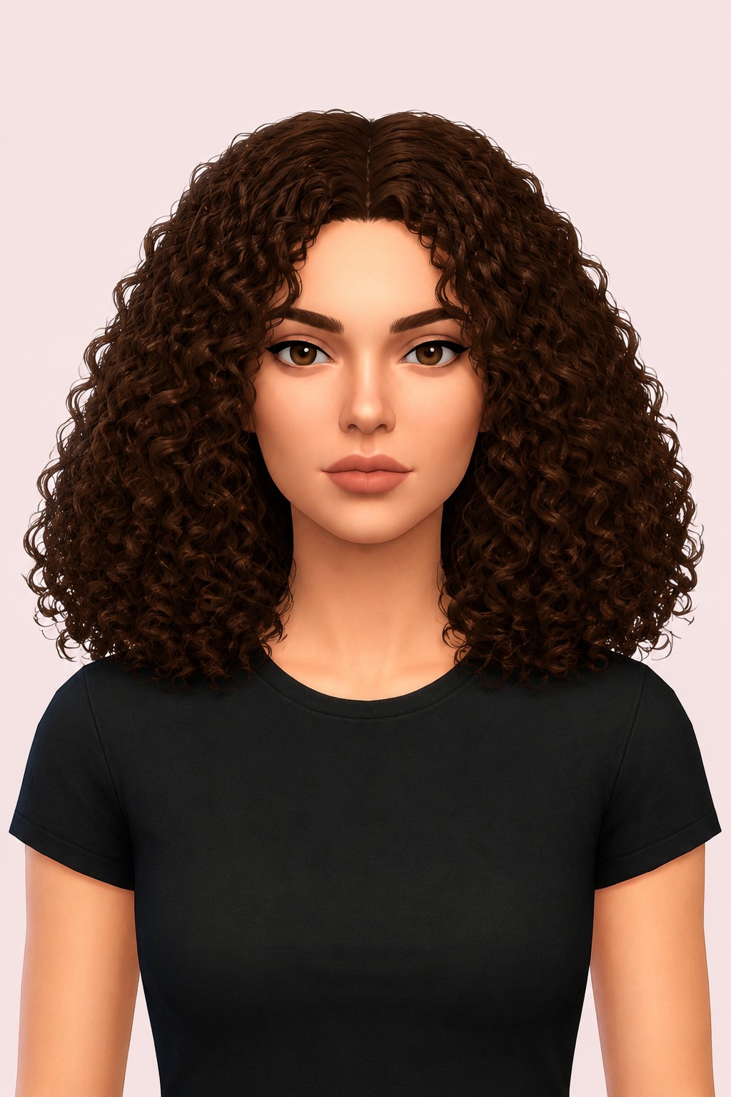 LUNA HAIR custom content (CC) for Sims 4 by simpliciaty