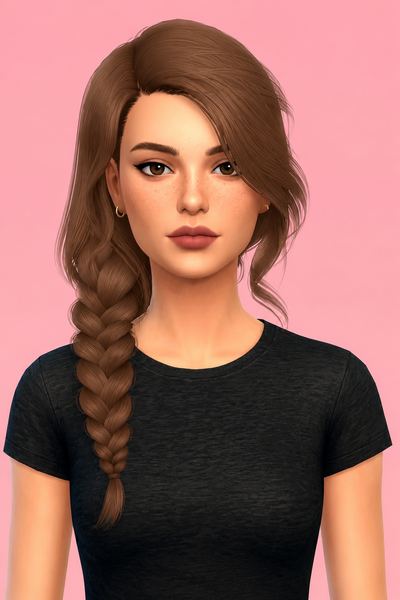 SUMMERWINE HAIR custom content (CC) for Sims 4 by simpliciaty