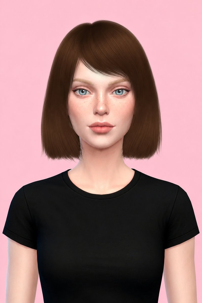 CAULFIELD HAIR custom content (CC) for Sims 4 by simpliciaty